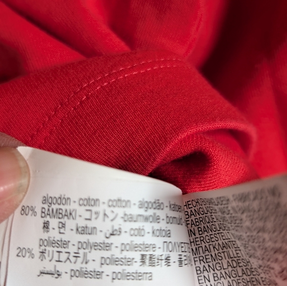 Girls Zara Red Sweatshirt Set With Cropped Top Size 9/10 - Picture 3 of 5